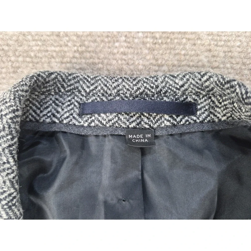J. Crew Ludlow Sport Coat Men Sz 38R Moon Wool/Cotton Tweed Herringbone Classic